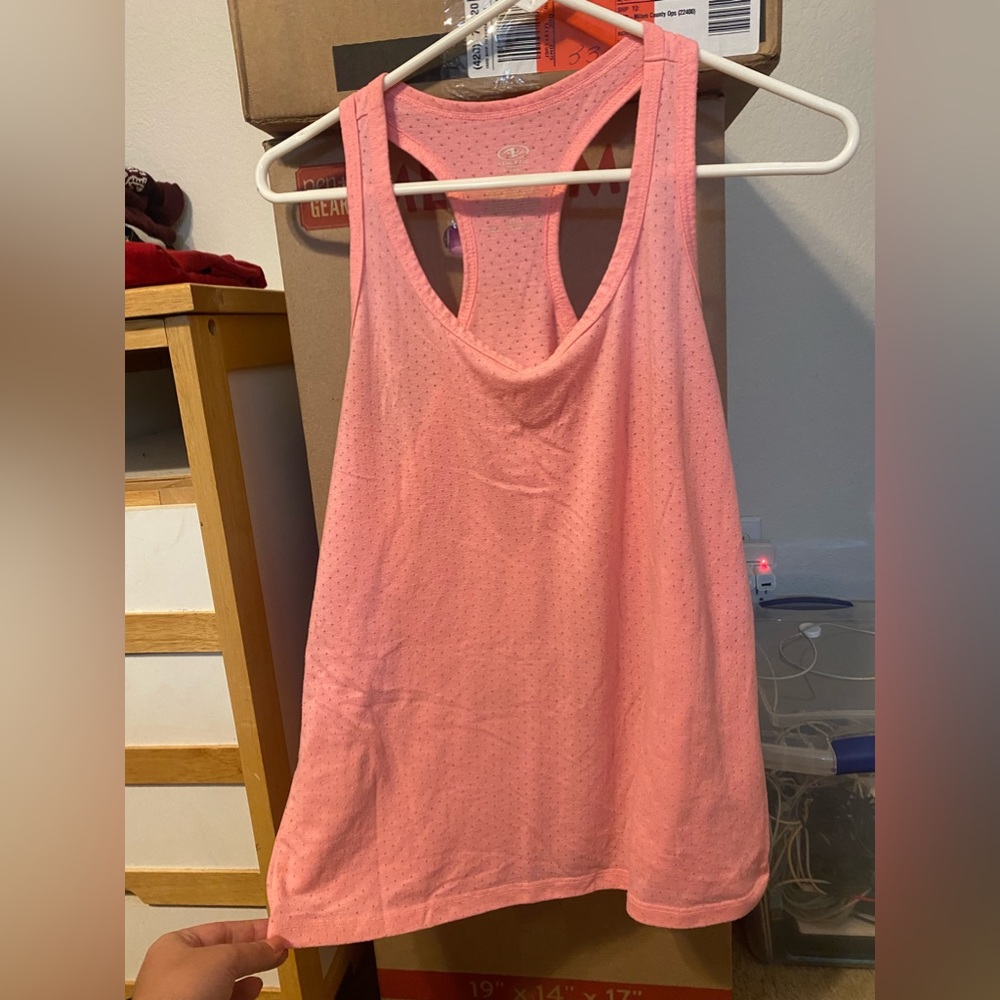 Pink workout shirt